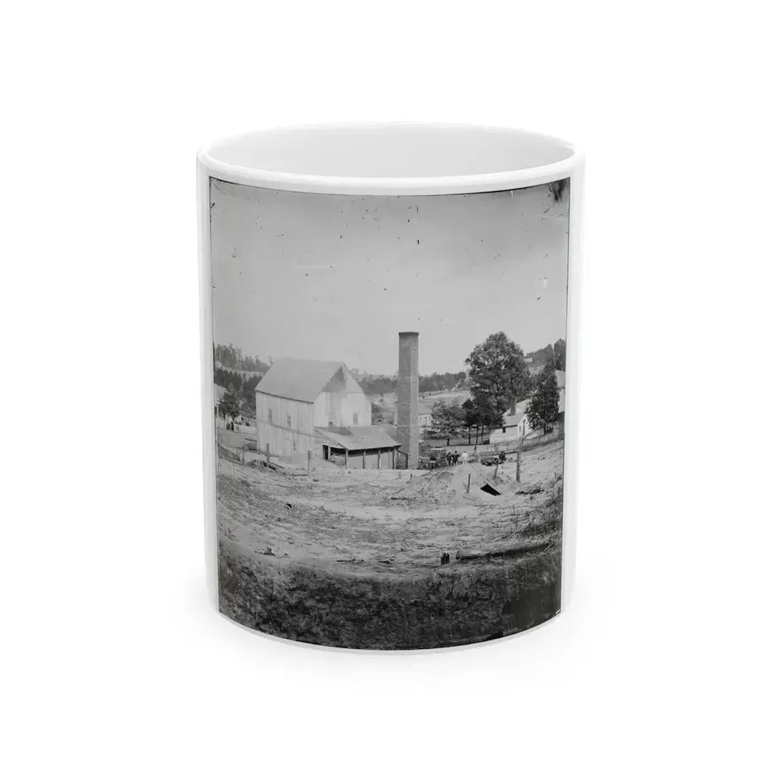 Atlanta, Georgia (Vicinity). Bomb-Proof Shelter (U.S. Civil War) White Coffee Mug 11oz - Go Mug Yourself