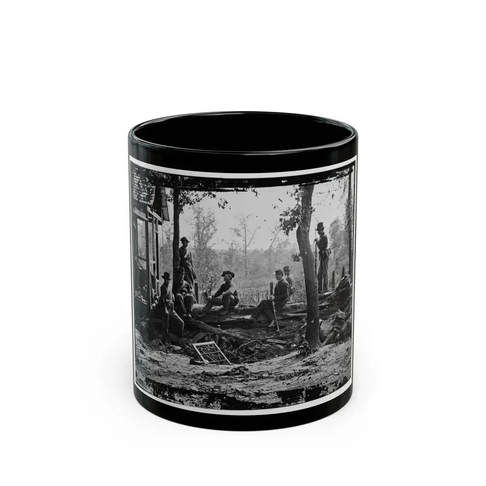 Atlanta, Georgia (Vicinity). Federal Pickets Before The City (U.S. Civil War) Black Coffee Mug 11oz - Go Mug Yourself