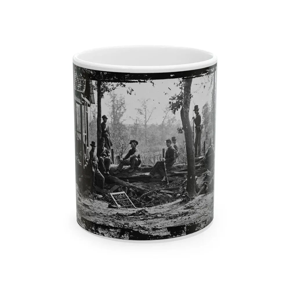 Atlanta, Georgia (Vicinity). Federal Pickets Before The City (U.S. Civil War) White Coffee Mug 11oz - Go Mug Yourself