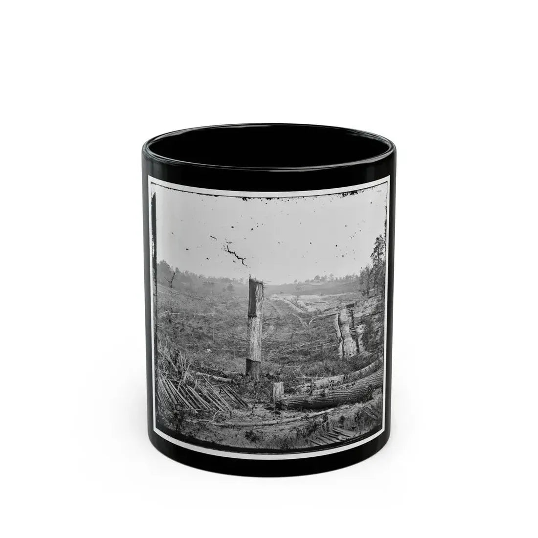 Atlanta, Georgia (Vicinity). Fortifications (U.S. Civil War) Black Coffee Mug 11oz - Go Mug Yourself