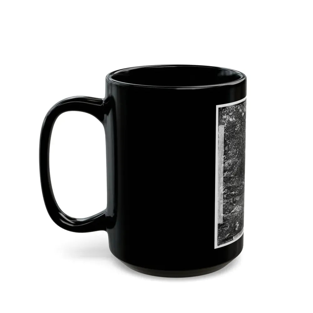 Atlanta, Georgia (Vicinity). Spot In Woods Where Gen. James B. Mcpherson Was Killed, July 22, 1864-2 (U.S. Civil War) Black Coffee Mug - Go Mug Yourself