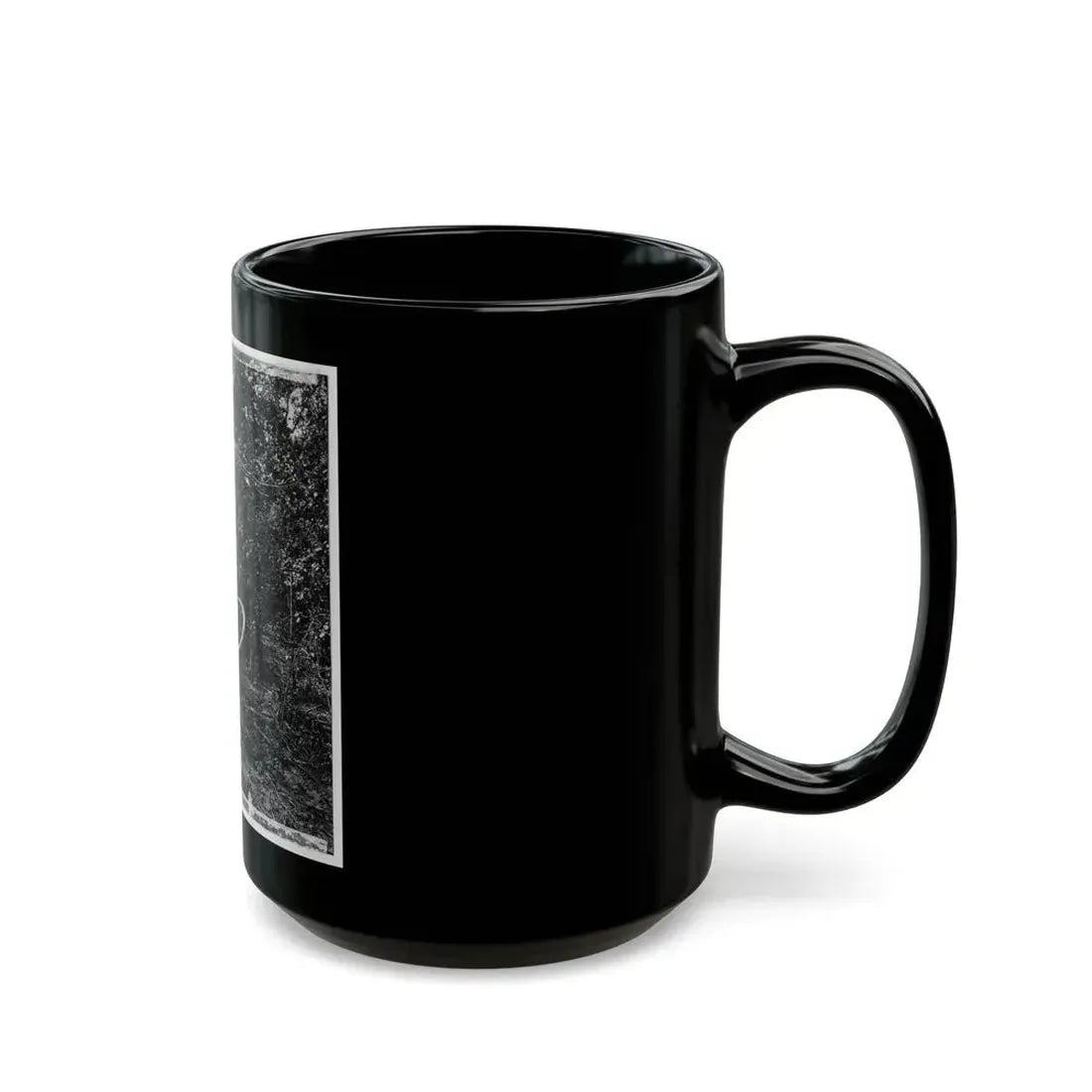 Atlanta, Georgia (Vicinity). Spot In Woods Where Gen. James B. Mcpherson Was Killed, July 22, 1864-2 (U.S. Civil War) Black Coffee Mug - Go Mug Yourself