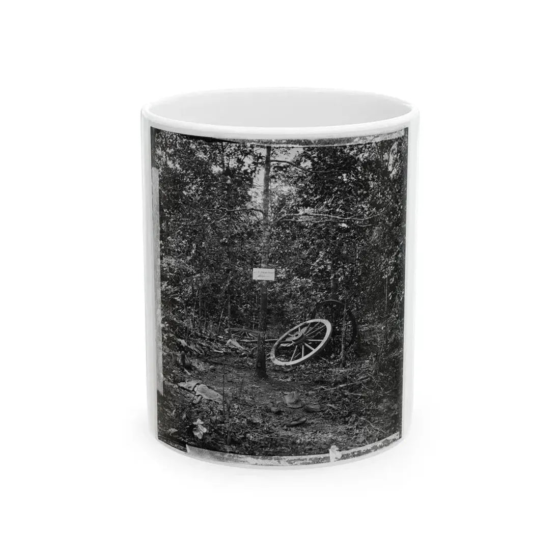 Atlanta, Georgia (Vicinity). Spot In Woods Where Gen. James B. Mcpherson Was Killed, July 22, 1864-2 (U.S. Civil War) White Coffee Mug 11oz - Go Mug Yourself
