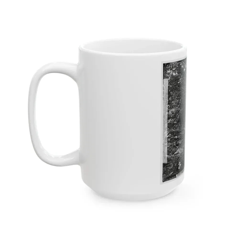 Atlanta, Georgia (Vicinity). Spot In Woods Where Gen. James B. Mcpherson Was Killed, July 22, 1864-2 (U.S. Civil War) White Coffee Mug - Go Mug Yourself