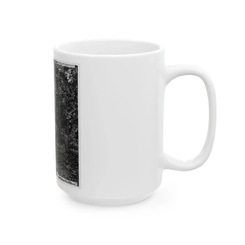 Atlanta, Georgia (Vicinity). Spot In Woods Where Gen. James B. Mcpherson Was Killed, July 22, 1864-2 (U.S. Civil War) White Coffee Mug - Go Mug Yourself