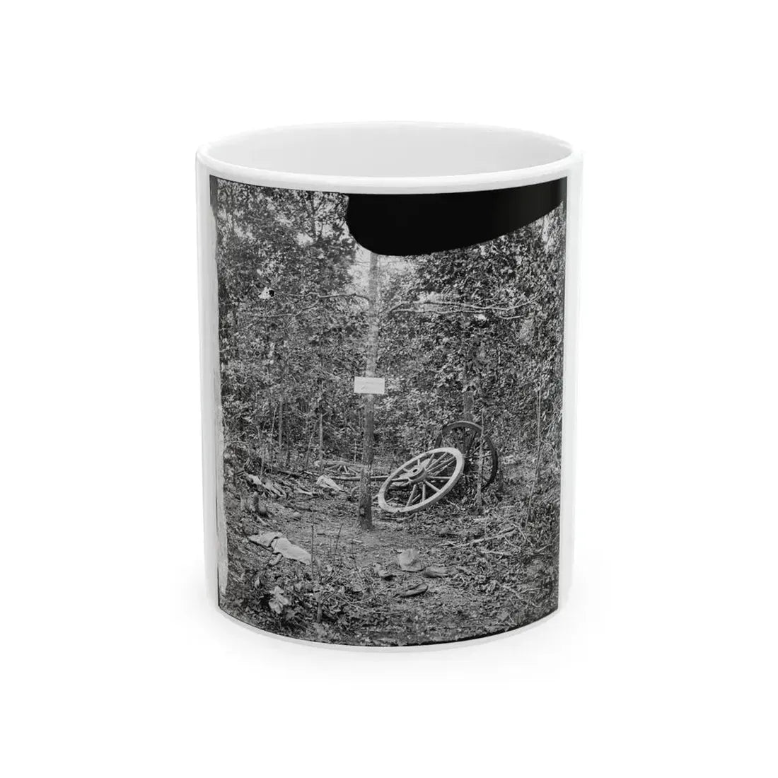 Atlanta, Georgia (Vicinity). Spot In Woods Where Gen. James B. Mcpherson Was Killed, July 22, 1864 (U.S. Civil War) White Coffee Mug 11oz - Go Mug Yourself