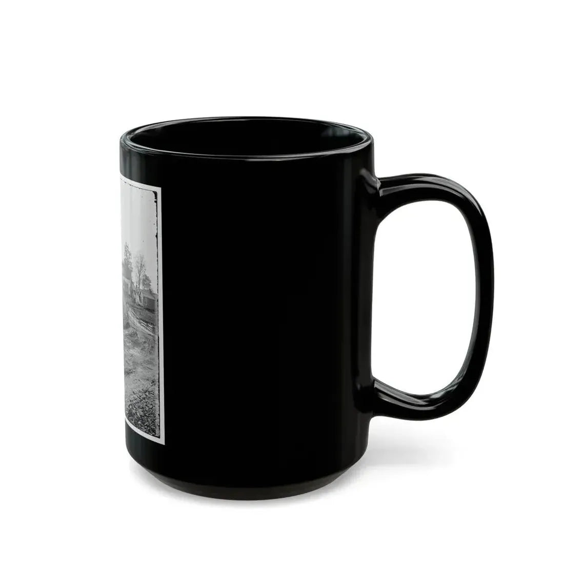 Atlanta, Georgia (Vicinity). View Of Houses (U.S. Civil War) Black Coffee Mug - Go Mug Yourself