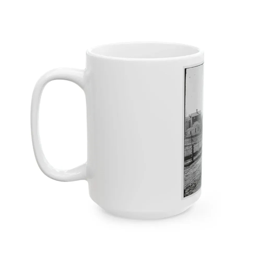 Atlanta, Georgia (Vicinity). View Of Houses (U.S. Civil War) White Coffee Mug - Go Mug Yourself