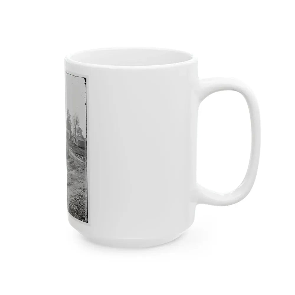 Atlanta, Georgia (Vicinity). View Of Houses (U.S. Civil War) White Coffee Mug - Go Mug Yourself