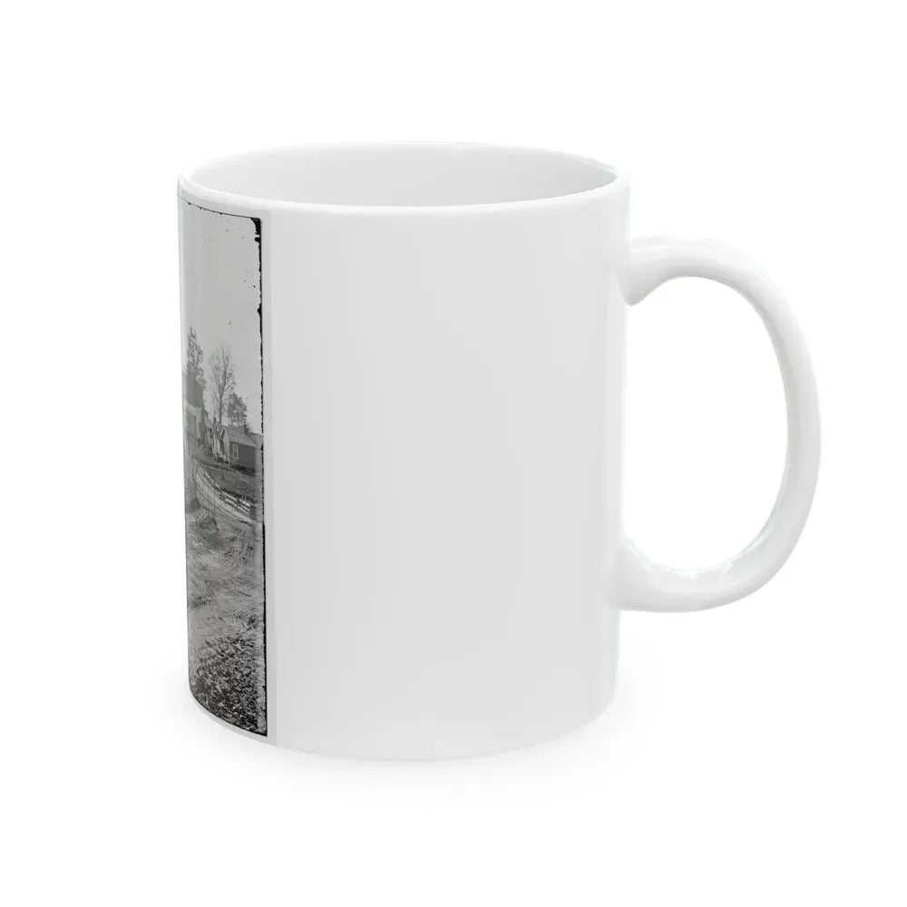 Atlanta, Georgia (Vicinity). View Of Houses (U.S. Civil War) White Coffee Mug - Go Mug Yourself