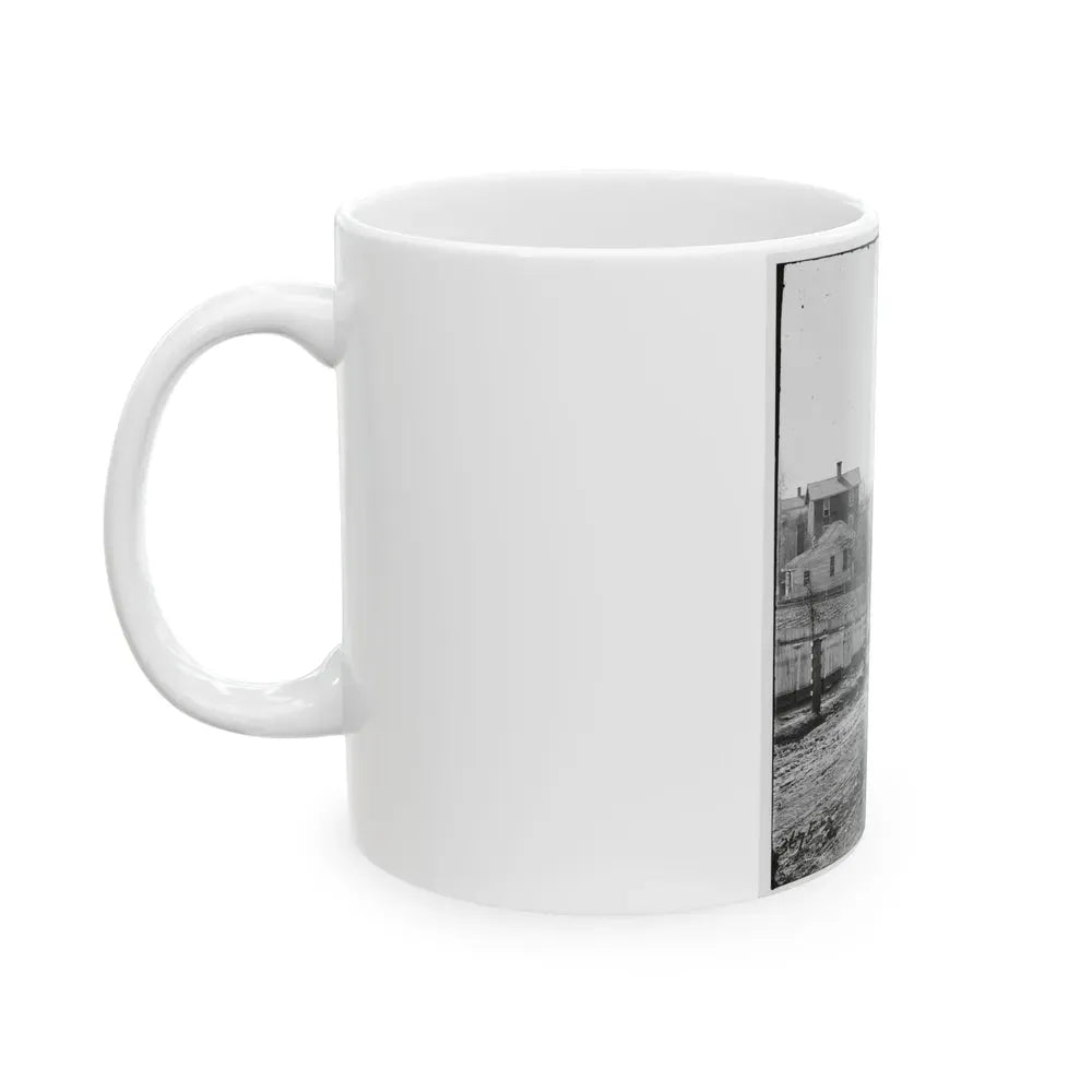Atlanta, Georgia (Vicinity). View Of Houses (U.S. Civil War) White Coffee Mug - Go Mug Yourself