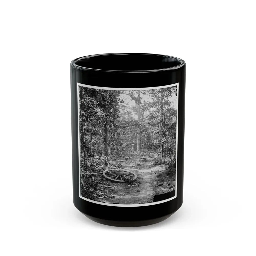 Atlanta, Georgia (Vicinity). Woods Where Gen. James B. Mcpherson Was Killed, July 22, 1864 (U.S. Civil War) Black Coffee Mug 15oz - Go Mug Yourself