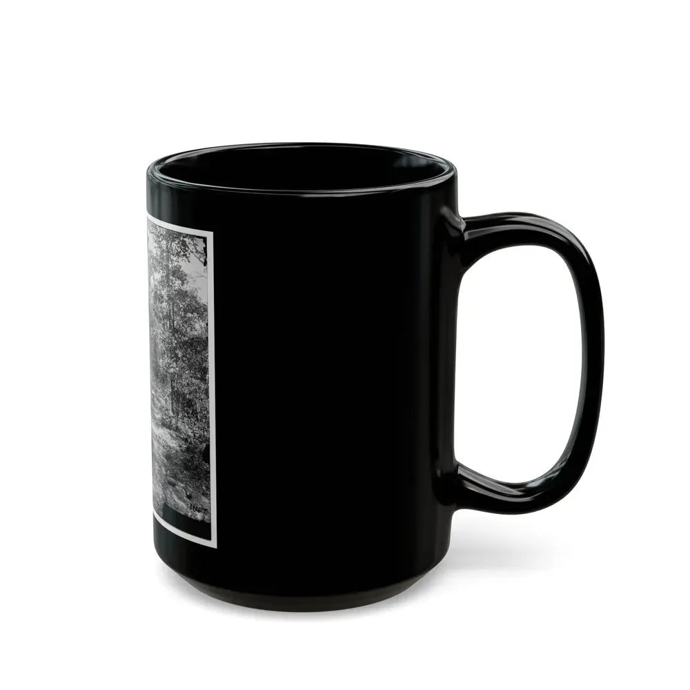 Atlanta, Georgia (Vicinity). Woods Where Gen. James B. Mcpherson Was Killed, July 22, 1864 (U.S. Civil War) Black Coffee Mug - Go Mug Yourself