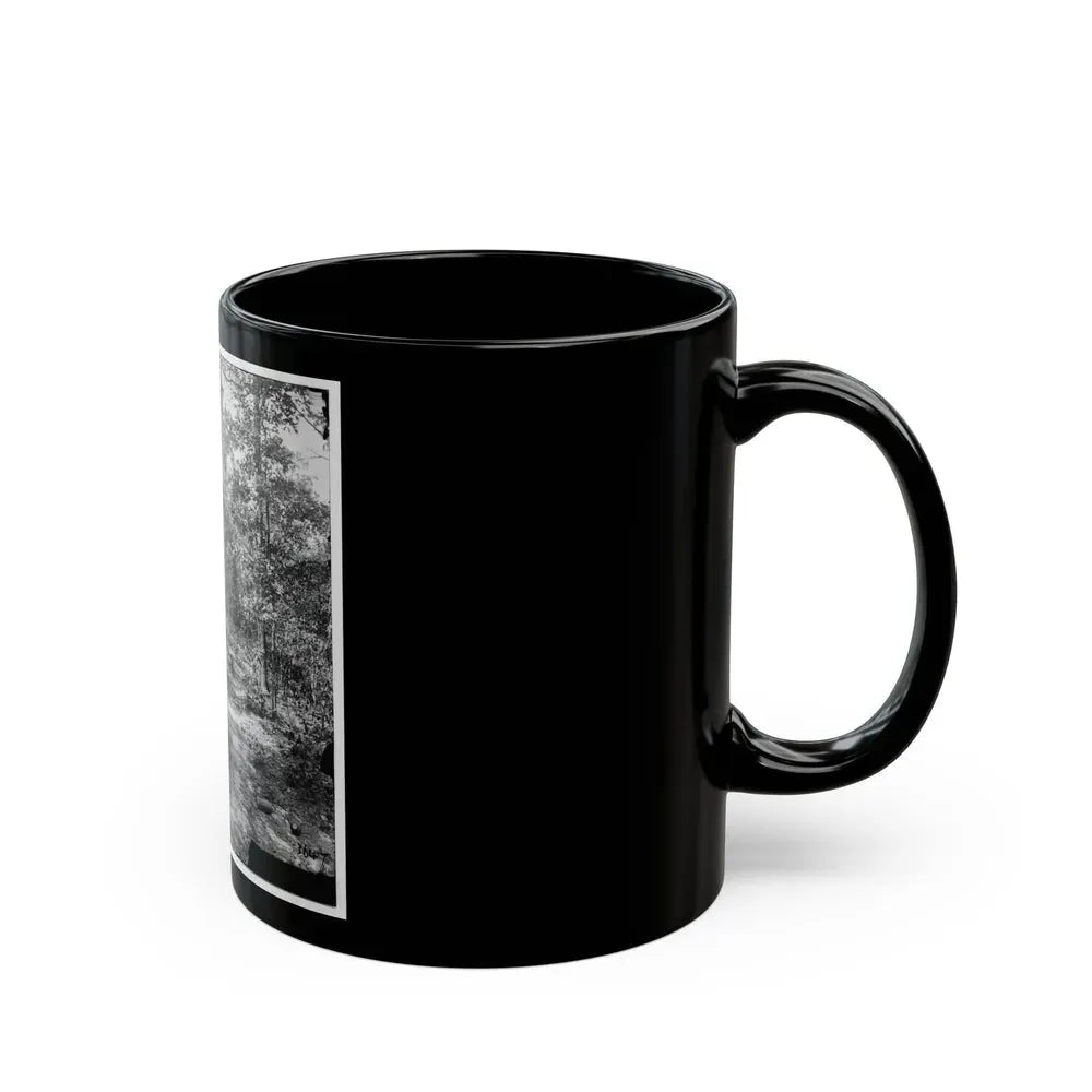 Atlanta, Georgia (Vicinity). Woods Where Gen. James B. Mcpherson Was Killed, July 22, 1864 (U.S. Civil War) Black Coffee Mug - Go Mug Yourself