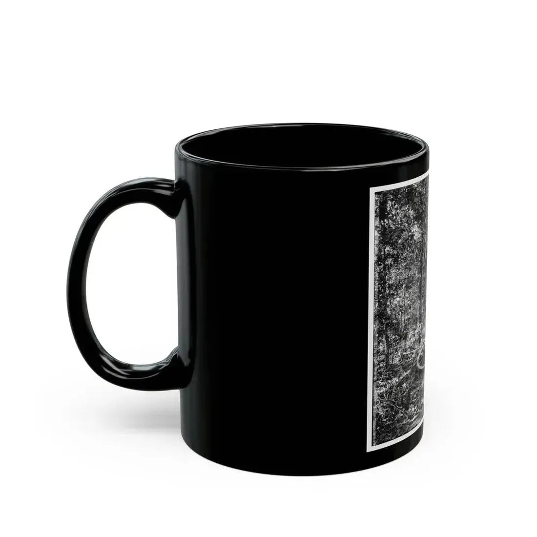Atlanta, Georgia (Vicinity). Woods Where Gen. James B. Mcpherson Was Killed, July 22, 1864 (U.S. Civil War) Black Coffee Mug - Go Mug Yourself