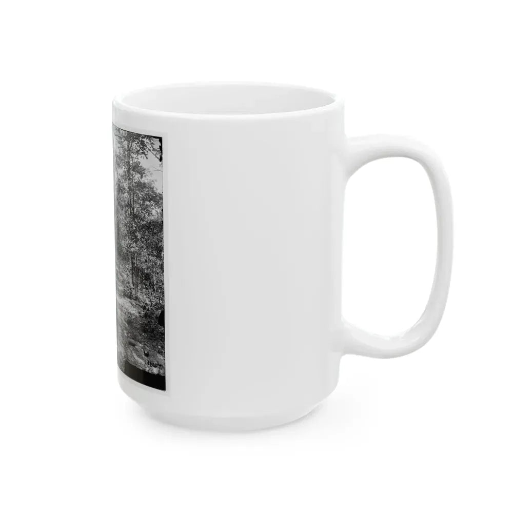 Atlanta, Georgia (Vicinity). Woods Where Gen. James B. Mcpherson Was Killed, July 22, 1864 (U.S. Civil War) White Coffee Mug - Go Mug Yourself