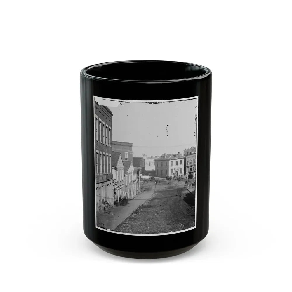 Atlanta, Georgia. View On Whitehall Street (U.S. Civil War) Black Coffee Mug 15oz - Go Mug Yourself