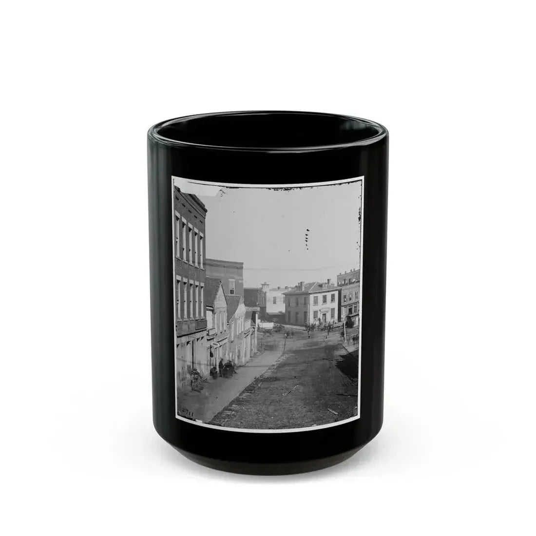 Atlanta, Georgia. View On Whitehall Street (U.S. Civil War) Black Coffee Mug - Go Mug Yourself