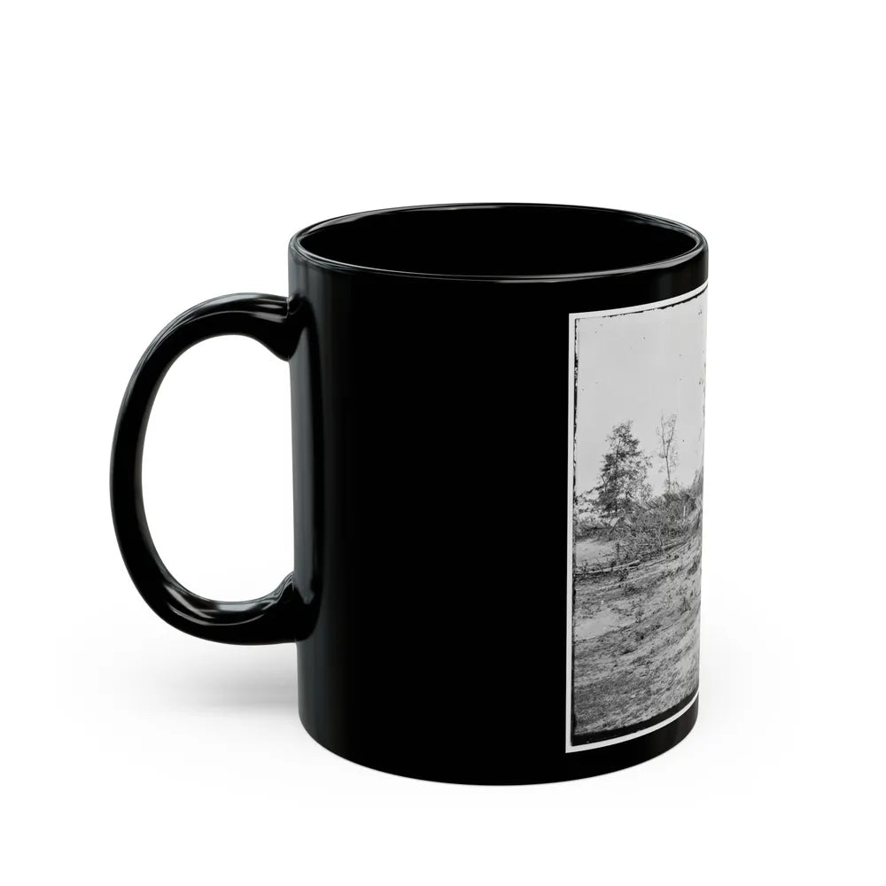 Atlanta, Georgia. Confederate Fortifications. (Shown Is Barnard's Wagon And Portable Darkroom) (U.S. Civil War) Black Coffee Mug-Go Mug Yourself