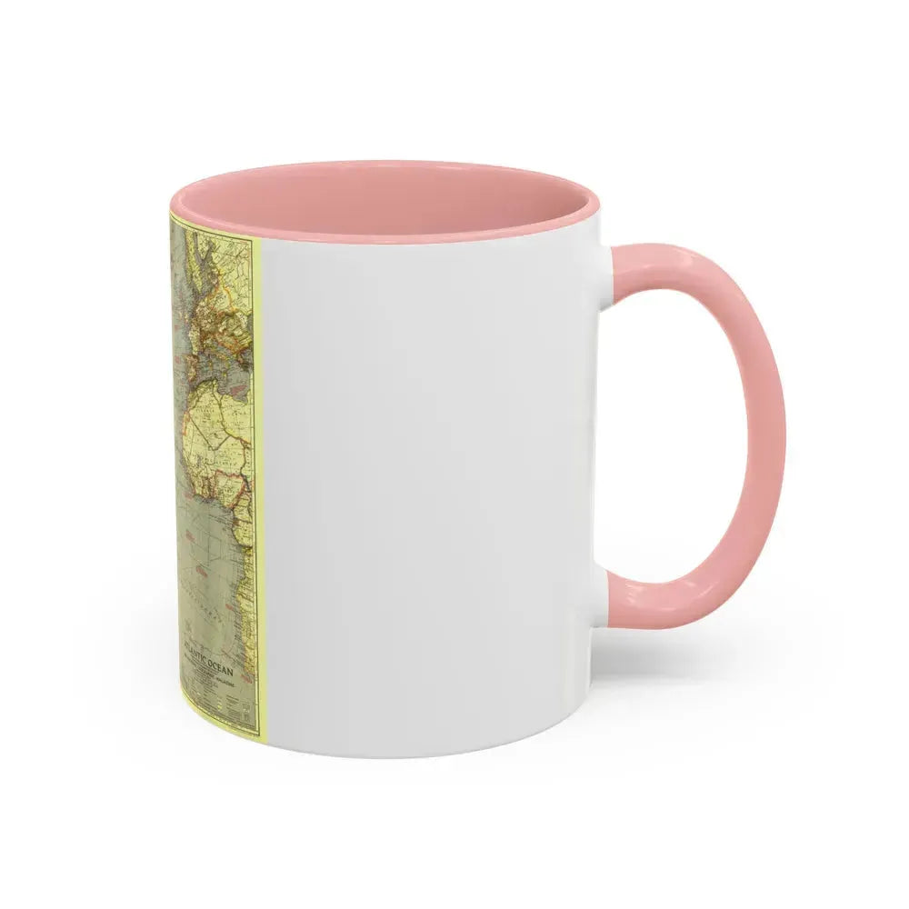 Atlantic Ocean (1939) (Map) Accent Coffee Mug - Go Mug Yourself
