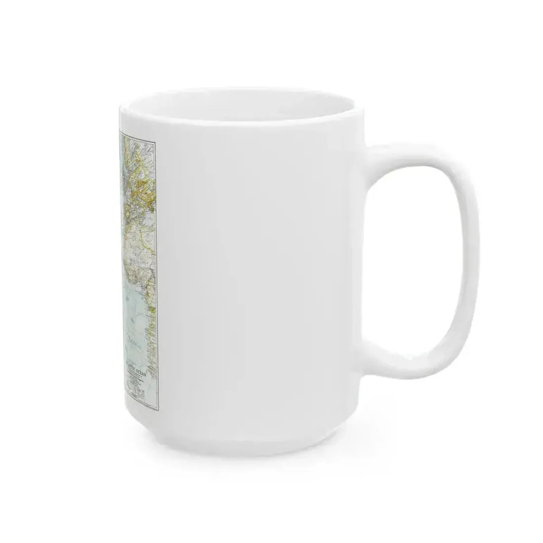 Atlantic Ocean (1941) (Map) White Coffee Mug - Go Mug Yourself
