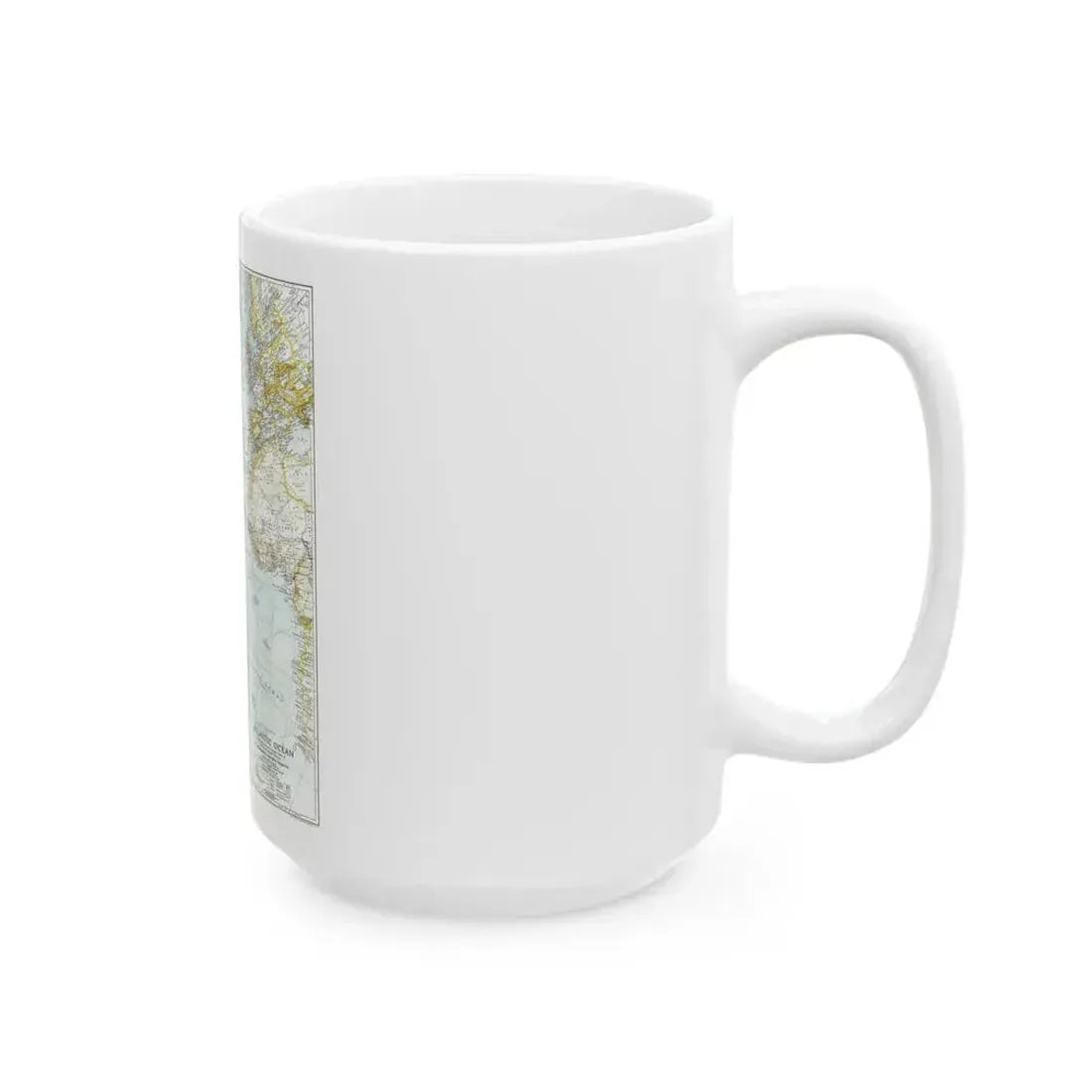 Atlantic Ocean (1941) (Map) White Coffee Mug - Go Mug Yourself