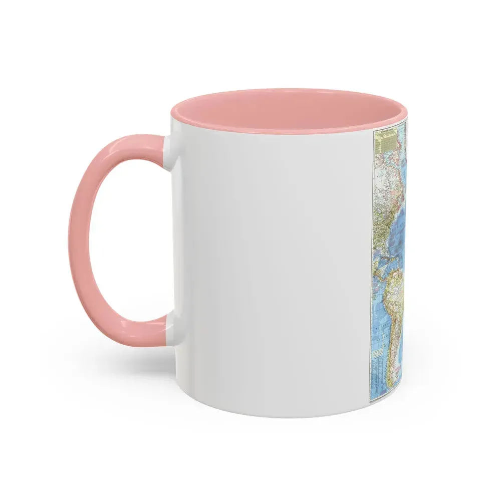 Atlantic Ocean (1955) (Map) Accent Coffee Mug - Go Mug Yourself