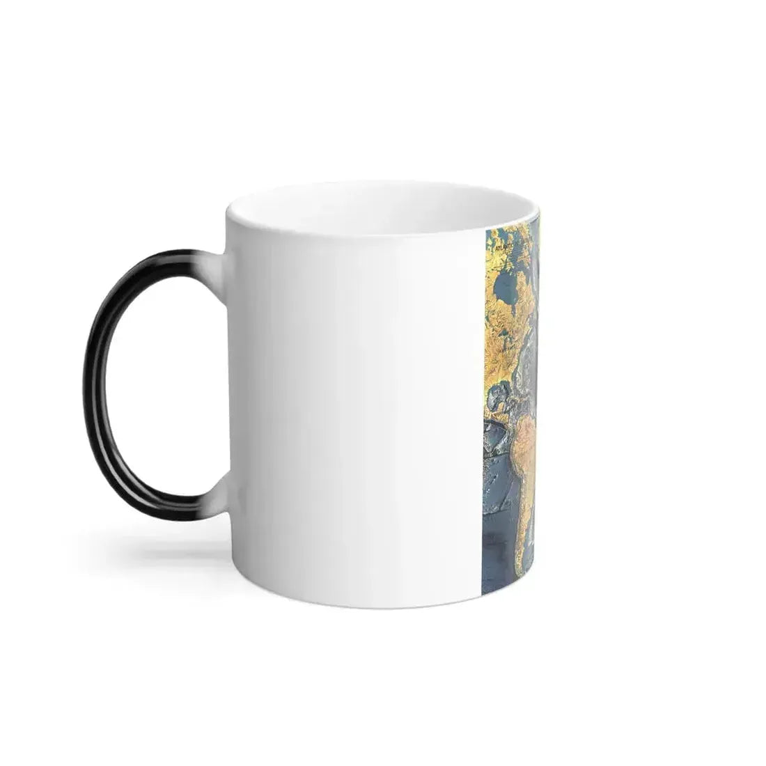 Atlantic Ocean Floor (1968) (Map) Color Changing Mug 11oz - Go Mug Yourself