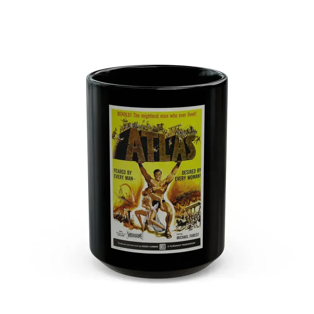 ATLAS 1961 Movie Poster - Black Coffee Mug 15oz - Go Mug Yourself