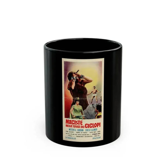 ATLAS IN THE LAND OF THE CYCLOPS 1961 Movie Poster - Black Coffee Mug 11oz - Go Mug Yourself