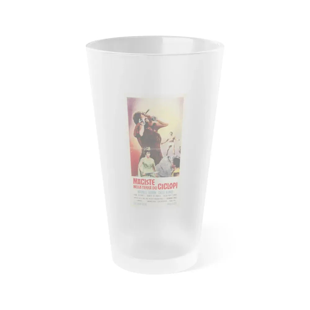 ATLAS IN THE LAND OF THE CYCLOPS 1961 Movie Poster - Frosted Pint Glass 16oz Default Title - Go Mug Yourself