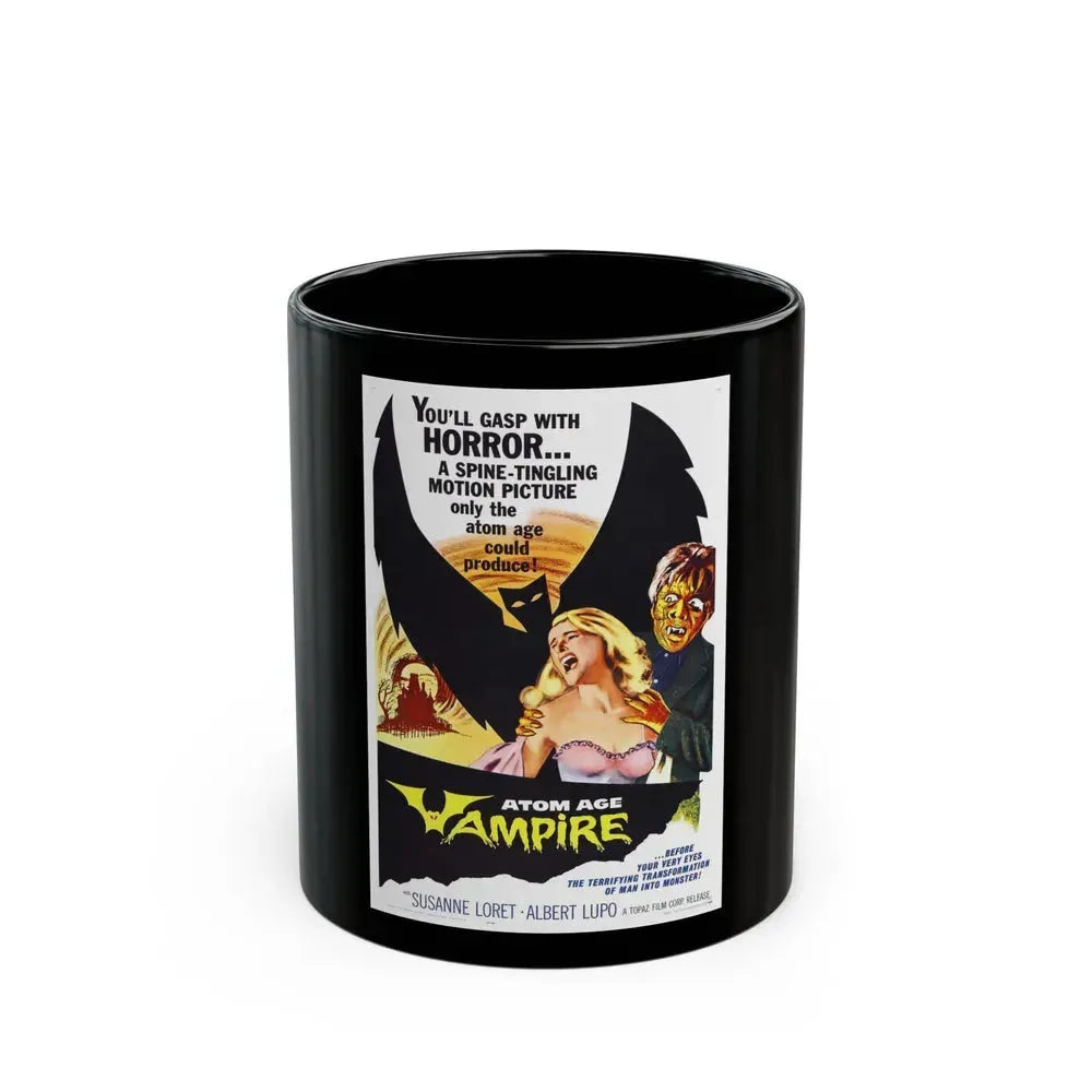 ATOM AGE VAMPIRE 1960 Movie Poster - Black Coffee Mug 11oz - Go Mug Yourself