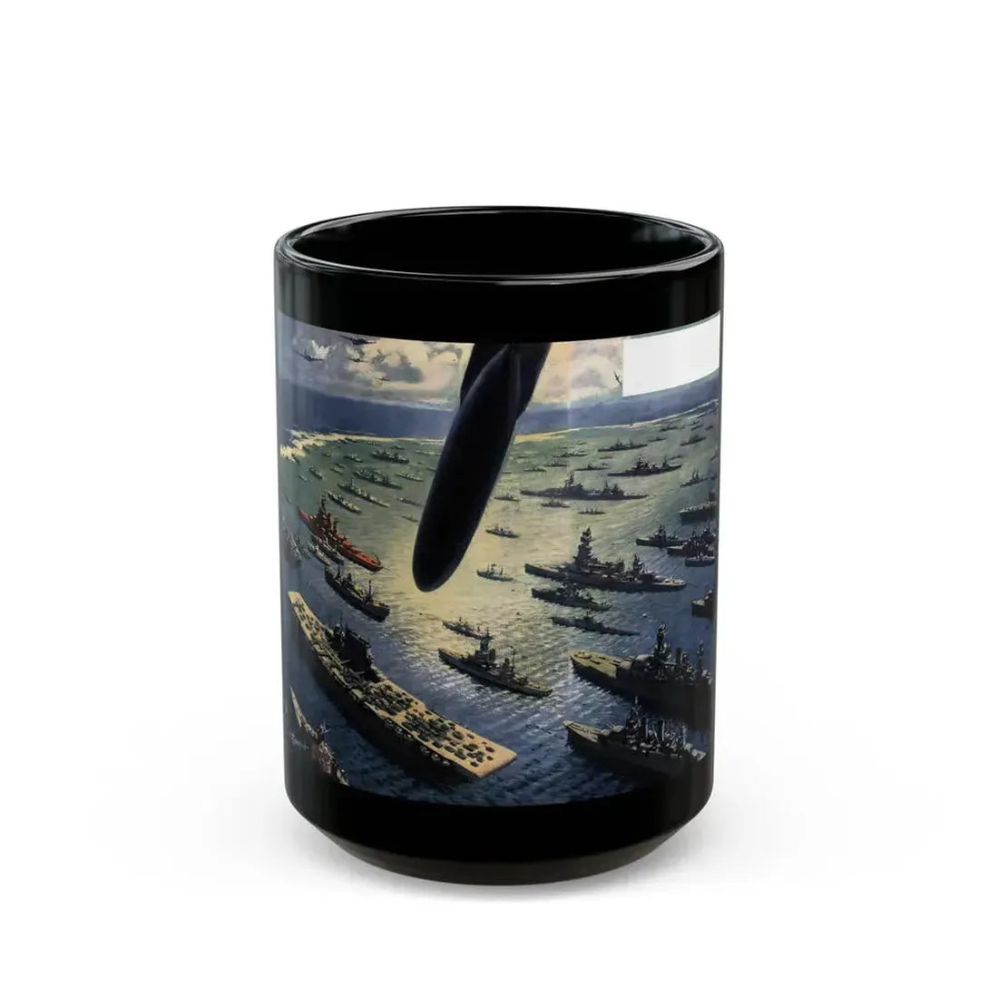 Atomic Test Case, Collier's magazine, June 8, 1946 - Black Coffee Mug 15oz - Go Mug Yourself
