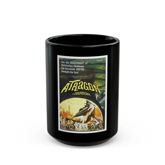 ATRAGON 1963 Movie Poster - Black Coffee Mug 15oz - Go Mug Yourself