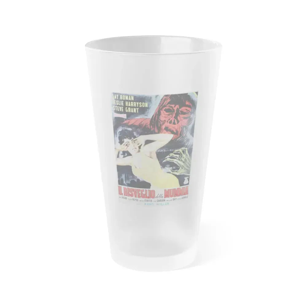 ATTACK OF THE AZTEC MUMMY 1957 Movie Poster - Frosted Pint Glass 16oz 16oz Frosted - Go Mug Yourself