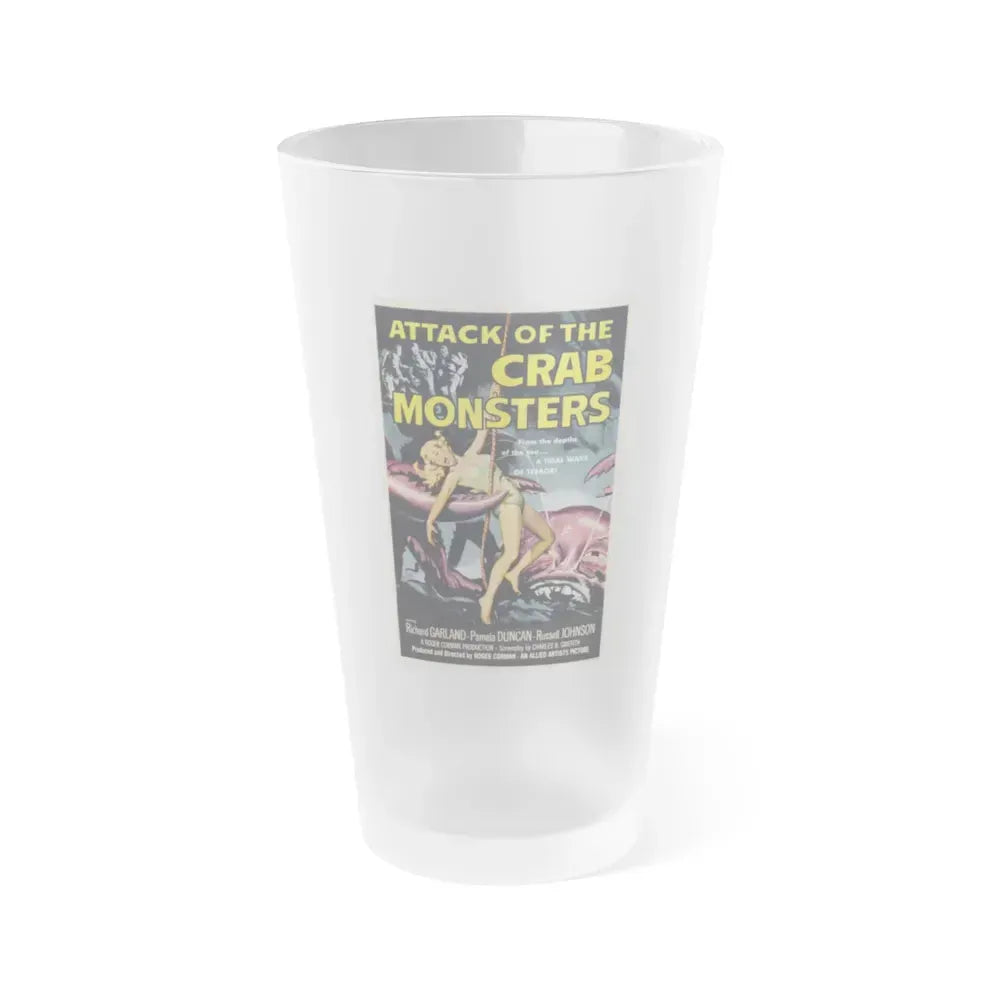 ATTACK OF THE CRAB MONSTERS 1957 Movie Poster - Frosted Pint Glass 16oz 16oz Frosted - Go Mug Yourself