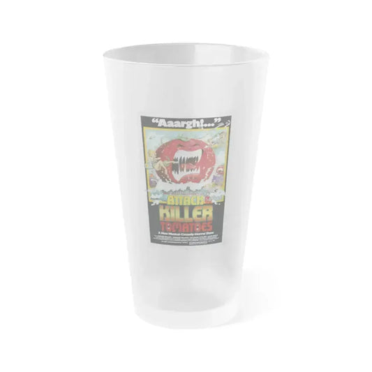 ATTACK OF THE KILLER TOMATOES 1978 Movie Poster - Frosted Pint Glass 16oz 16oz Frosted - Go Mug Yourself