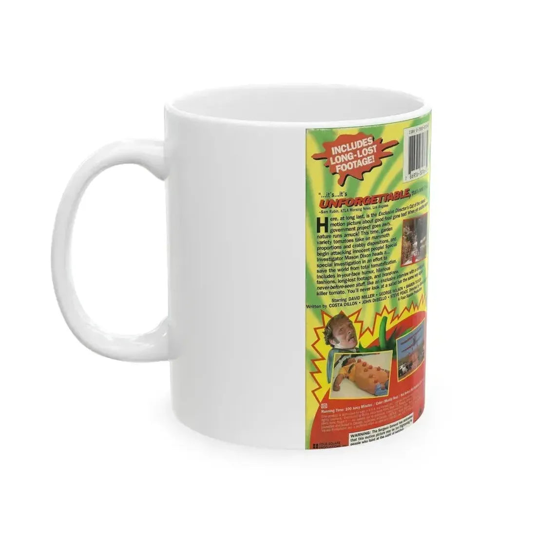 ATTACK OF THE KILLER TOMATOES (VHS COVER) - White Coffee Mug - Go Mug Yourself