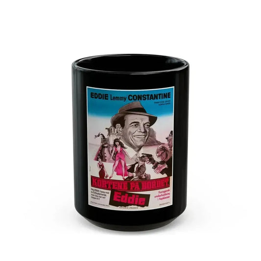 ATTACK OF THE ROBOTS 1966 Movie Poster - Black Coffee Mug 15oz - Go Mug Yourself