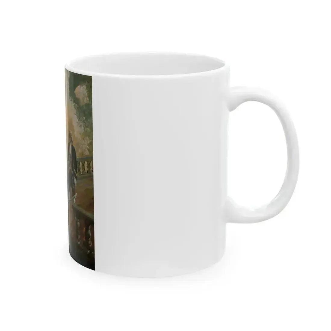 Attack on the High Seas, Treasure Island interior illustration - White Coffee Mug - Go Mug Yourself