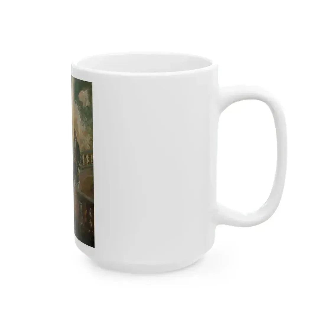 Attack on the High Seas, Treasure Island interior illustration - White Coffee Mug - Go Mug Yourself