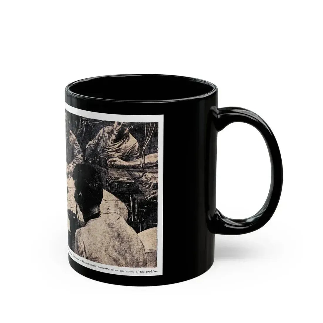 Attack with All Weapons (1), Blue Book Magazine, June 1950 - Black Coffee Mug - Go Mug Yourself