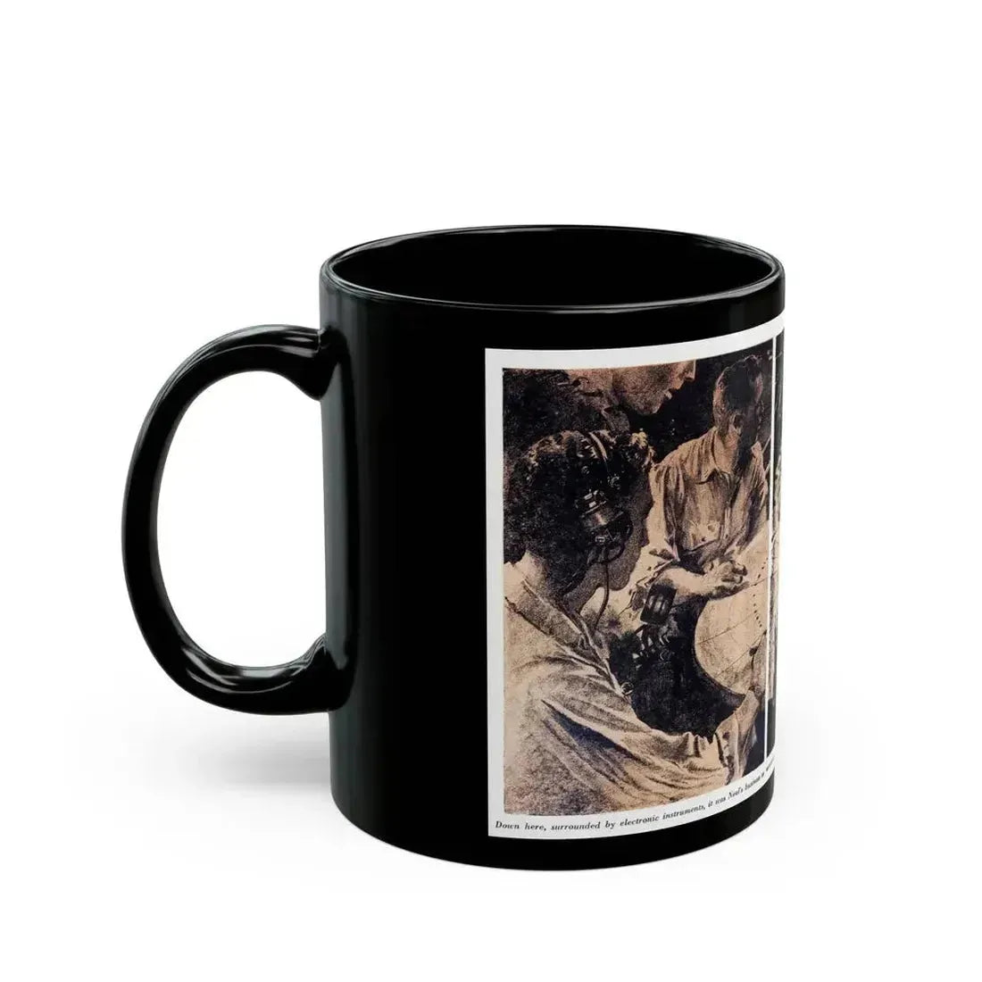 Attack with All Weapons (1), Blue Book Magazine, June 1950 - Black Coffee Mug - Go Mug Yourself