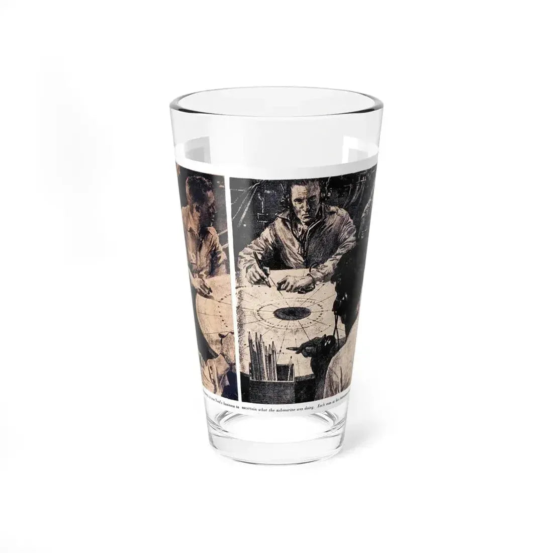 Attack with All Weapons (1), Blue Book Magazine, June 1950 (Magazine Illustration) Pint Glass 16oz - Go Mug Yourself