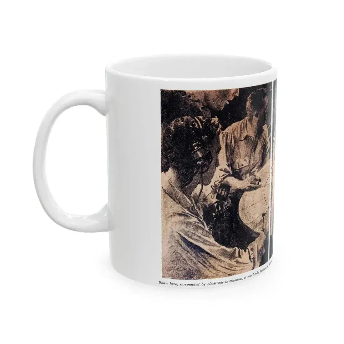 Attack with All Weapons (1), Blue Book Magazine, June 1950 - White Coffee Mug - Go Mug Yourself