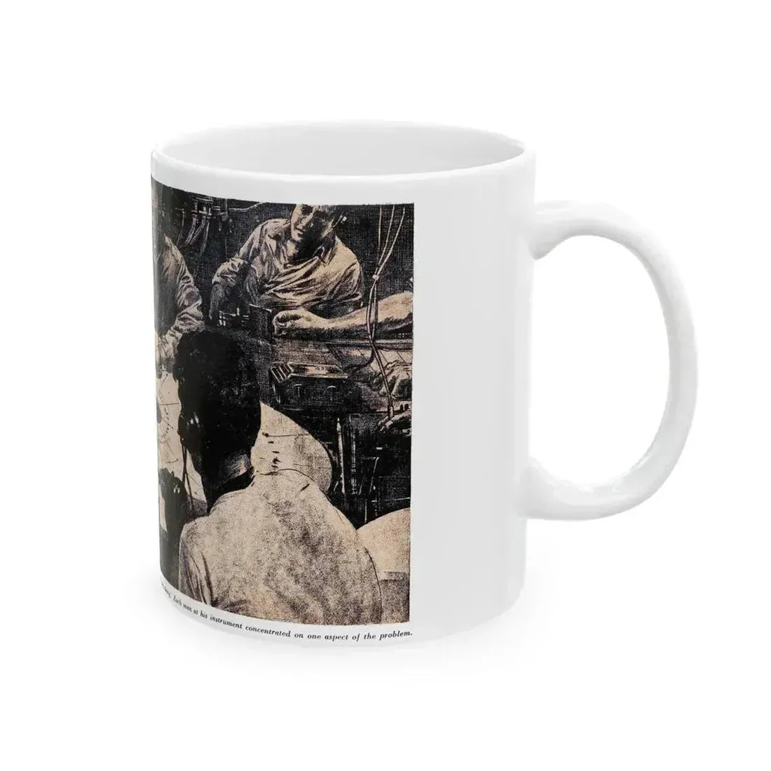 Attack with All Weapons (1), Blue Book Magazine, June 1950 - White Coffee Mug - Go Mug Yourself