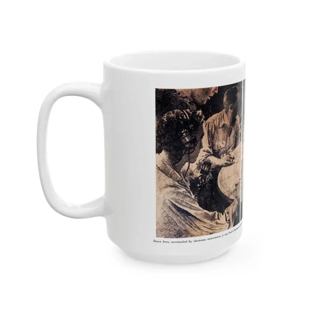 Attack with All Weapons (1), Blue Book Magazine, June 1950 - White Coffee Mug - Go Mug Yourself