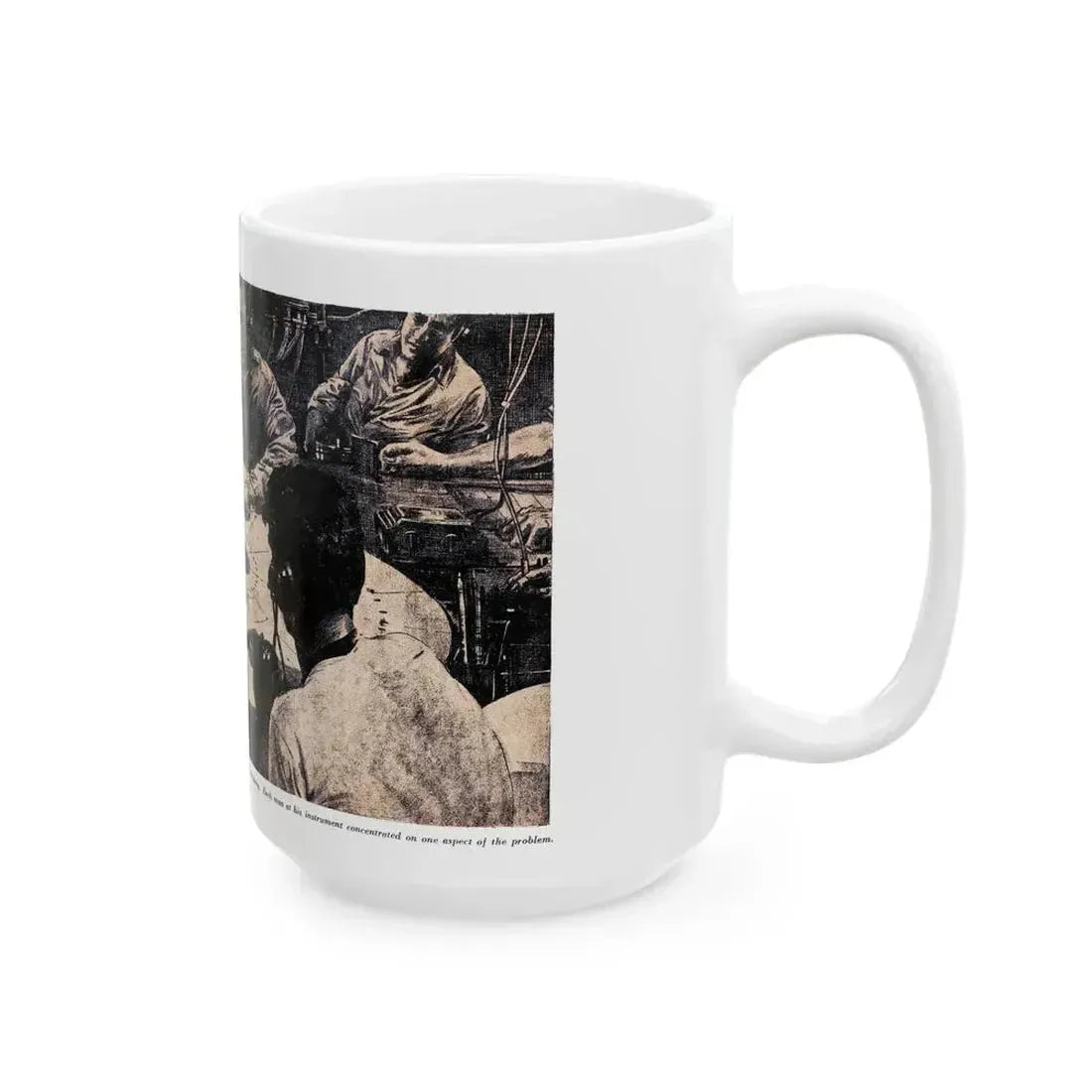 Attack with All Weapons (1), Blue Book Magazine, June 1950 - White Coffee Mug - Go Mug Yourself