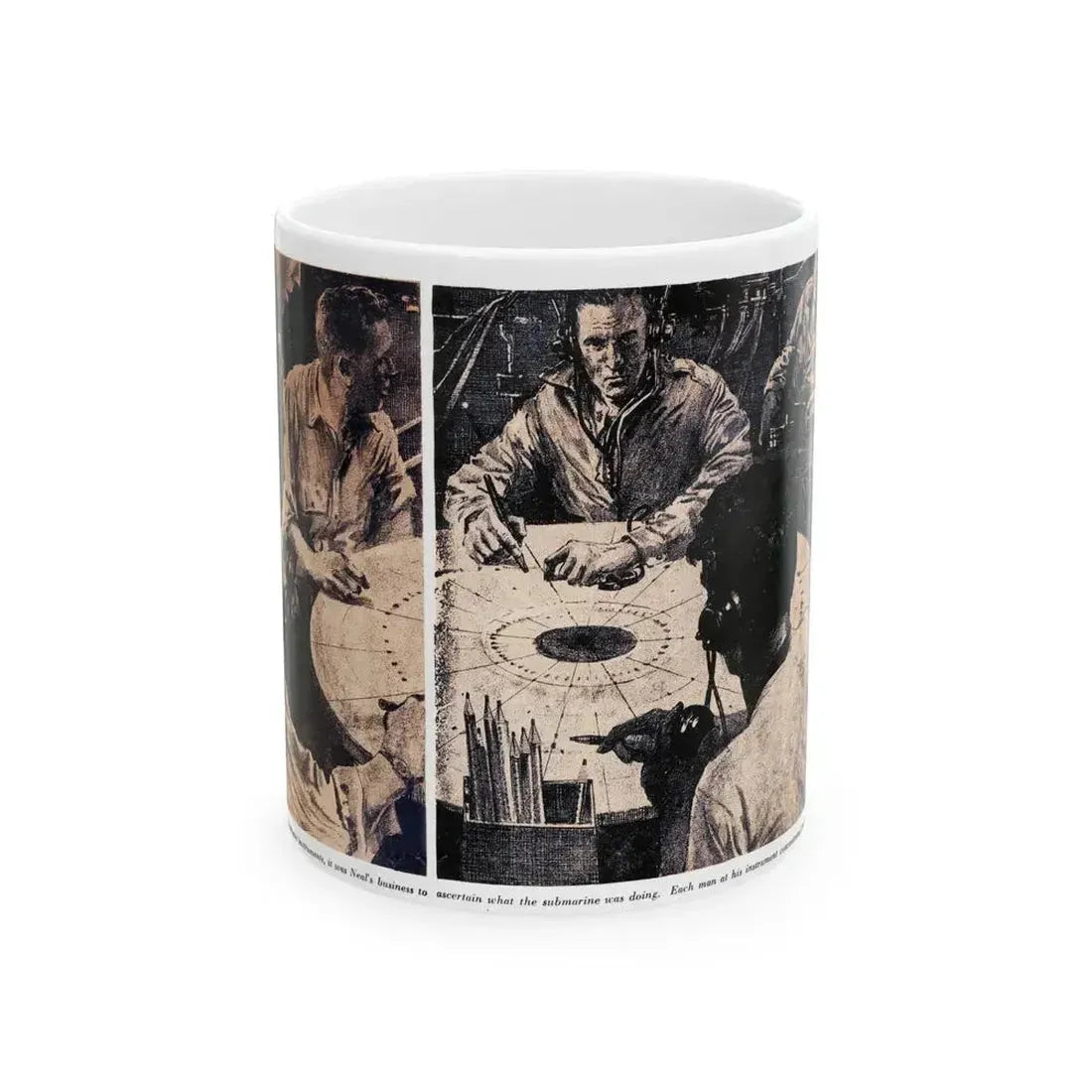 Attack with All Weapons (1), Blue Book Magazine, June 1950 - White Coffee Mug - Go Mug Yourself