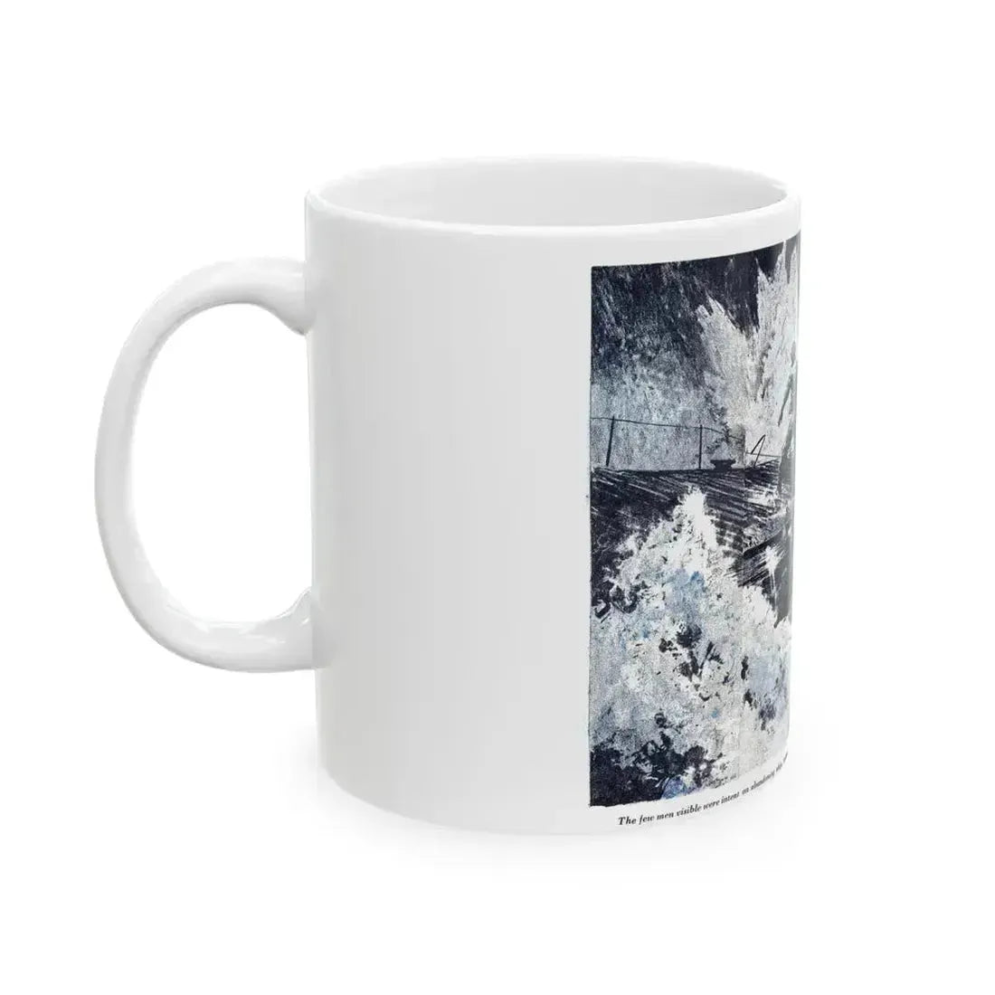 Attack with All Weapons (2), Blue Book Magazine, June 1950 - White Coffee Mug - Go Mug Yourself